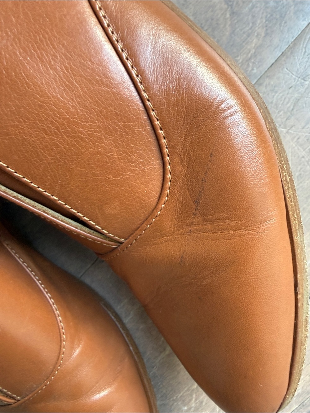 Nisolo Emma D’Orsay Women’s Slip-On Leather Oxfords in Tan Size 7 - Picture 7 of 7